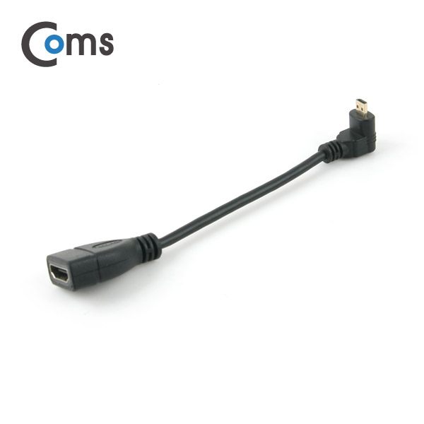 ABNA482 HDMI to 마이크로 HDMI 젠더 상향 ㄱ자 10cm